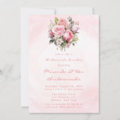 Rose Bridesmaids Luncheon Einladung (Vorderseite)