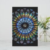 Rose Briefpapier (Stehend Vorderseite)