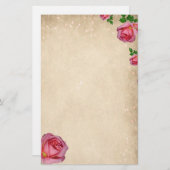 Rose Briefpapier (Vorne/Hinten)