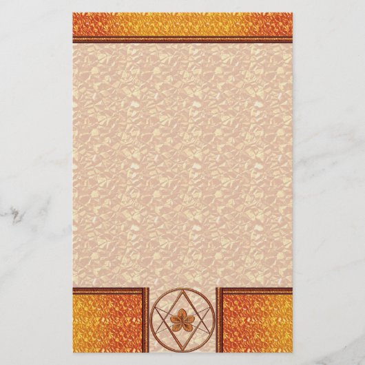 Rose Briefpapier (Vorderseite)