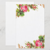 Rose Briefpapier (Vorne/Hinten)