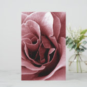 Rose Briefpapier (Stehend Vorderseite)