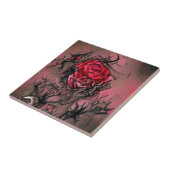 Rose bringt todgrafische abstrakte Kunst ins Licht Fliese (Seite)