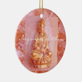 Rose-Bronze Kwan Yin Keramikornament (Rechts)