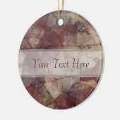 Rose Brown Marble Keramik Ornament (Links)