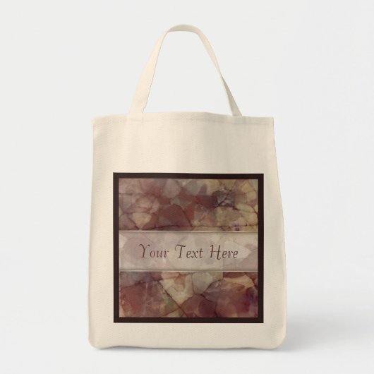 Rose Brown Marble Tragetasche (Vorne)