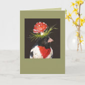 Rose-Brustkorb-Karte HappyGeburtstag Karte (Gelbe Blume)