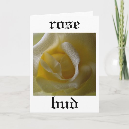 Rose Bud Card Karte (Vorderseite)