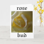 Rose Bud Card Karte (Gelbe Blume)
