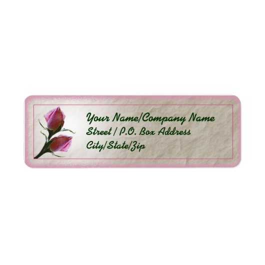 Rose-Bud-Label (Vorne)