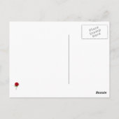 Rose Bud Postkarte (Rückseite)