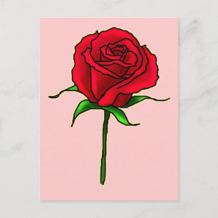Rose Bud Postkarte
