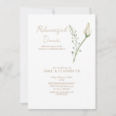 Rose Bud Probe Dinner Einladung (Vorderseite)