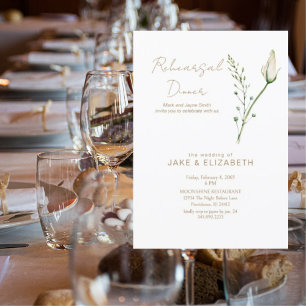 Rose Bud Probe Dinner Einladung