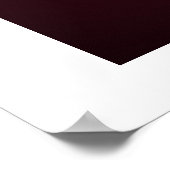 Rose Bud (Schwarz & Weiß) Poster (Ecke)