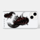 "Rose Bud Thorns Abstraction", iPhone Case (Rückseite (Horizontal))