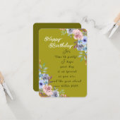 Rose bunch karte (Vorderseite/Rückseite Beispiel)