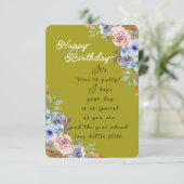 Rose bunch  karte (Stehend Vorderseite)