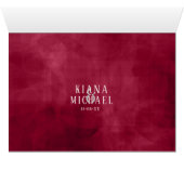 Rose Burgund/Cream Wedding Danke, ID584 (Innenansicht Horizontal (Unten))