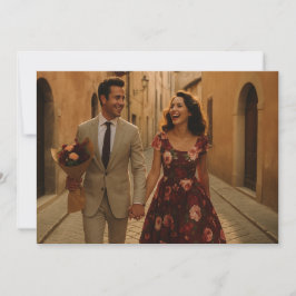 Rose Burgund und Rose Save The Date