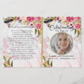 Rose Burgundy Blush Feier des Programms "Leben" (Vorderseite)