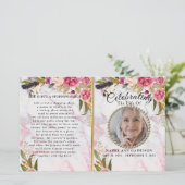 Rose Burgundy Blush Feier des Programms "Leben" (Stehend Vorderseite)