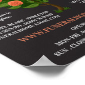 Rose Bush, Funeral Home, Directors Poster (Ecke)