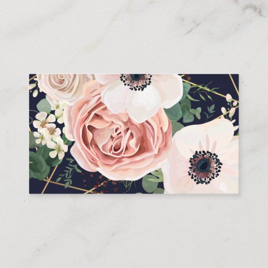 Rose "Business Card Geometric Garden" Visitenkarte (Rückseite)