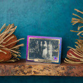 Rose Butterfisch Tabletop Plaque mit Easel Fotoplatte (Seite)