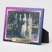 Rose Butterfisch Tabletop Plaque mit Easel Fotoplatte (Seite)