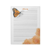 Rose & Butterfly 40-seitiges JW Notizblock (Rotiert)