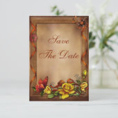 Rose & Butterfly Babydusche Save the Date (Stehend Vorderseite)