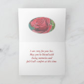 Rose-Butterfly-Beileid - anpassen Karte (Innenseite)