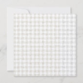 Rose Butterfly Kraft Einladung (Rückseite)