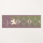 Rose Butterfly Monogram Yogmatte Yogamatte (Vorderseite (Horizontal))