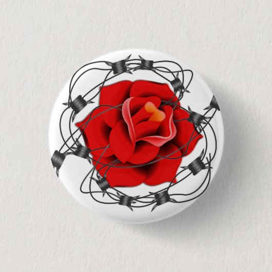 Rose Button (Vorderseite)