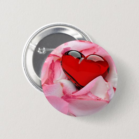 Rose Button (Vorne & Hinten)