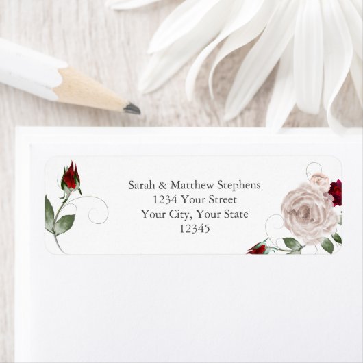 Rose Cabernet Rot und Dusty Blush (Insitu)