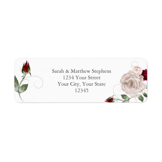 Rose Cabernet Rot und Dusty Blush (Vorne)