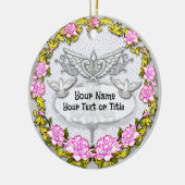 Rose Caduceus Keramik Ornament (Links)