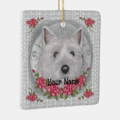 Rose Cairn Terrier Keramikornament (Rechts)