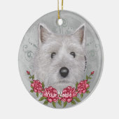 Rose Cairn Terrier Ornament (Links)