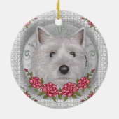Rose Cairn Terrier Ornament (Hinten)