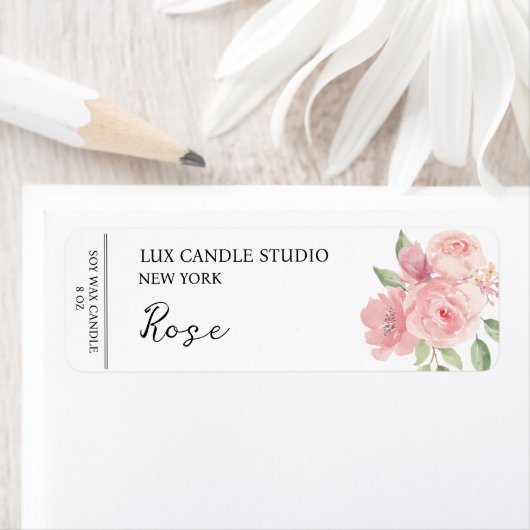 Rose Candle Label (Insitu)