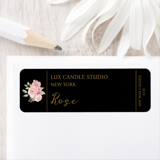 Rose Candle Label (Insitu)