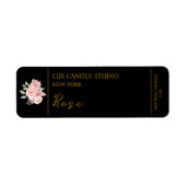 Rose Candle Label (Vorne)
