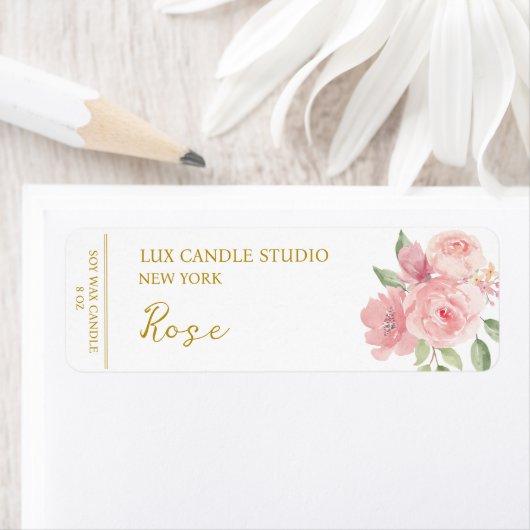 Rose Candle Label (Insitu)