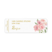 Rose Candle Label (Vorne)