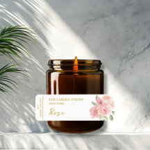 Rose Candle Label