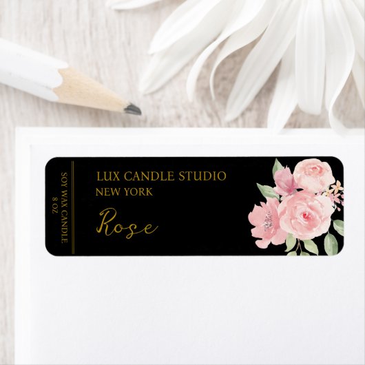 Rose Candle Label (Insitu)